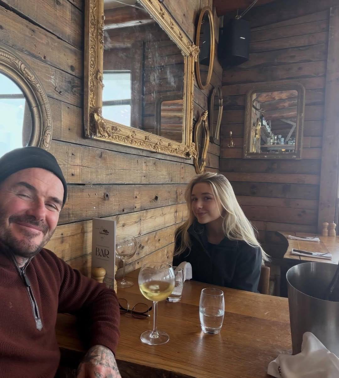 Amid conflict with his son: David Beckham is on vacation with his daughter in Courchevel 7 bekhem4