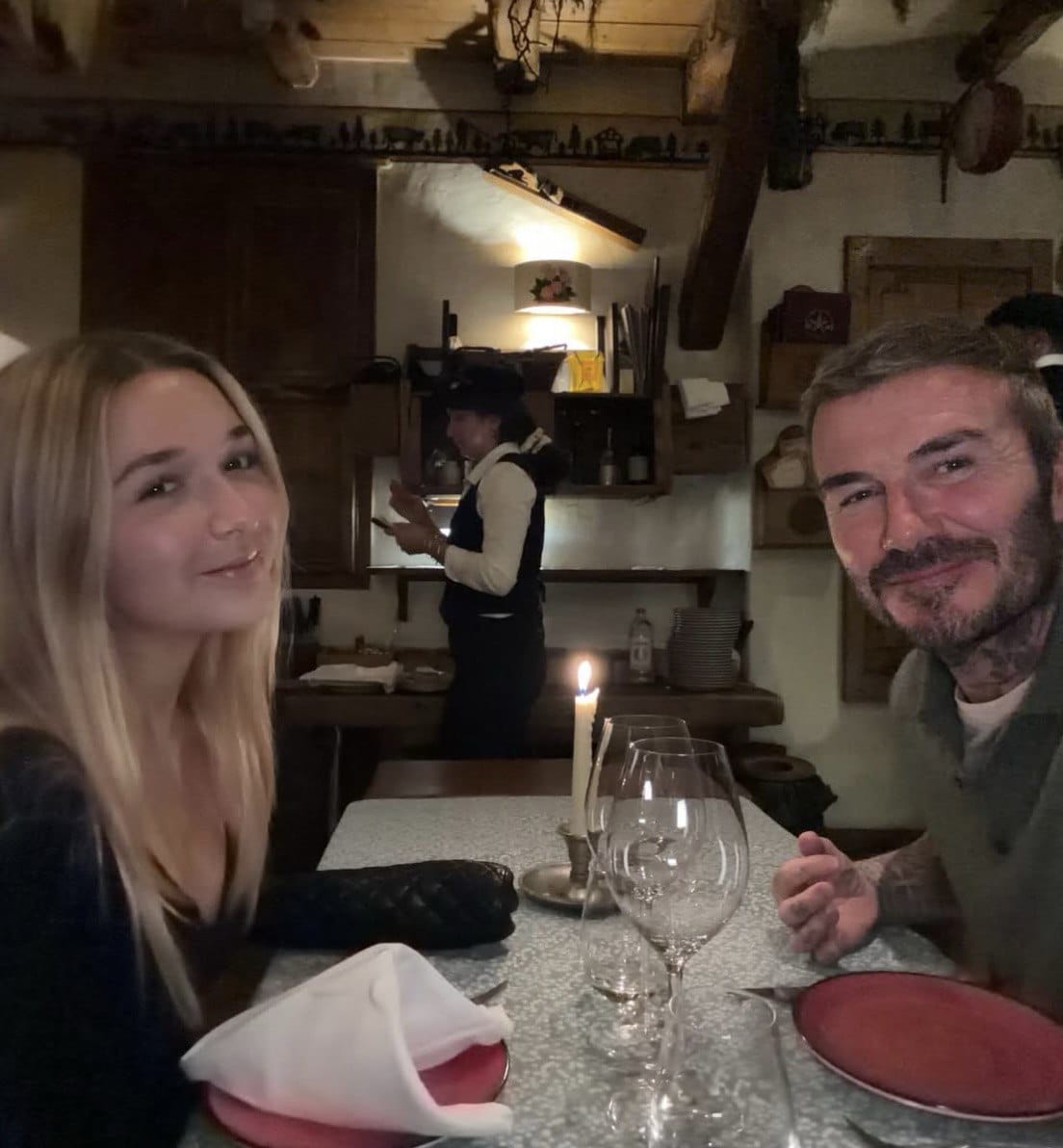 Amid conflict with his son: David Beckham is on vacation with his daughter in Courchevel 8 bekhem5